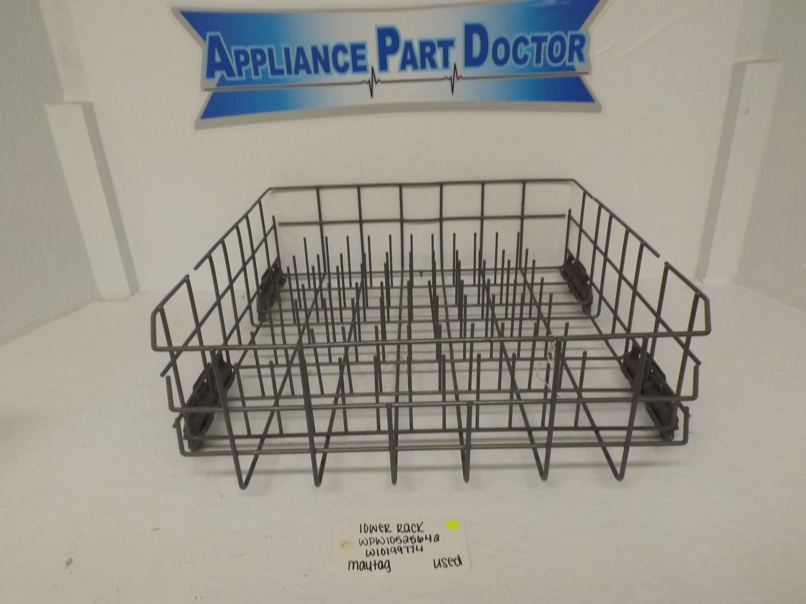 Maytag Dishwasher WPW10525642 W10199774 Lower Rack Used Maytag Dishwasher WPW10525642 W10199774 Lower Rack Used